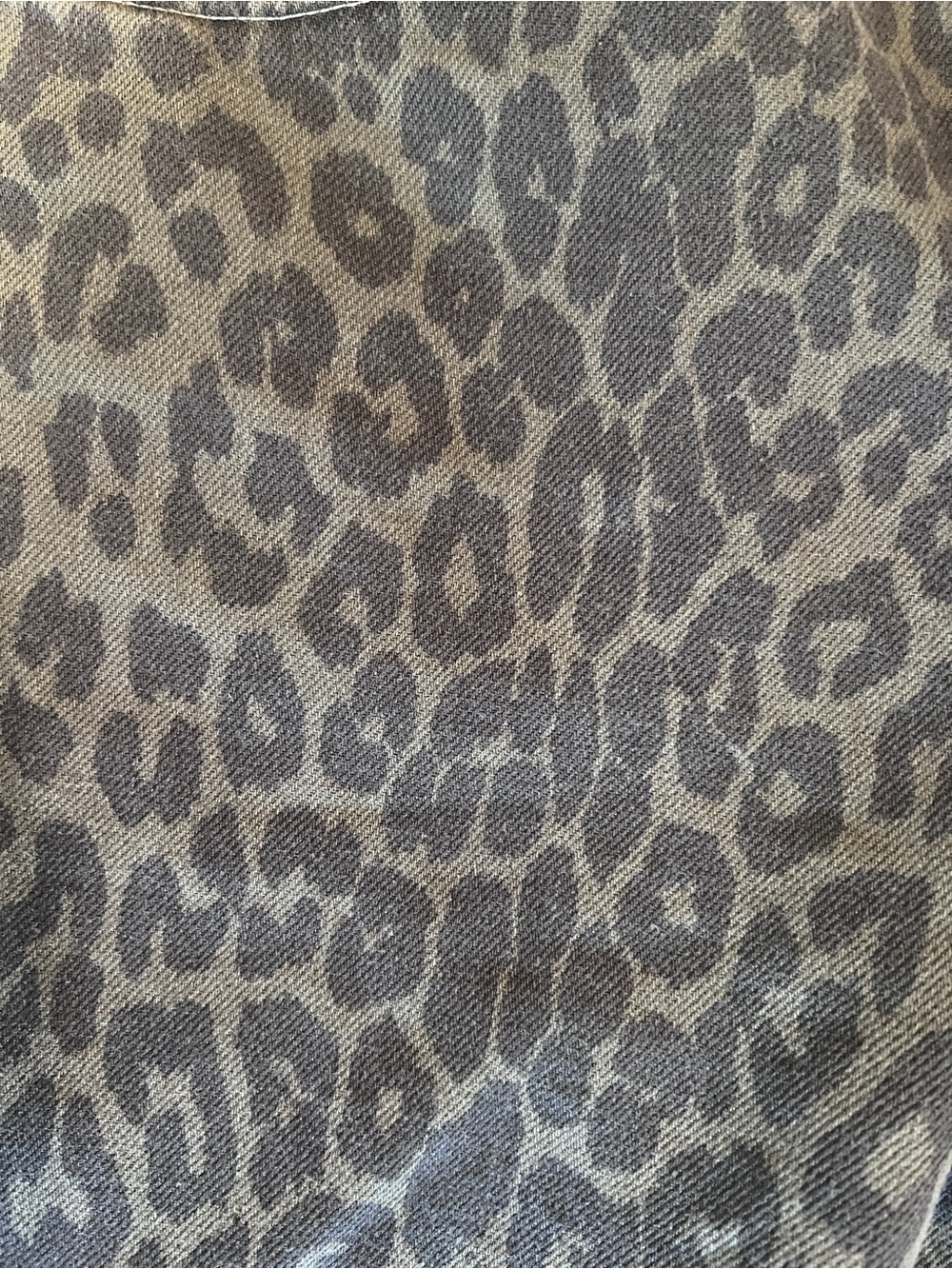 Zara Leopard Print Green Jeans Size 4 NWT - Picture 4 of 6